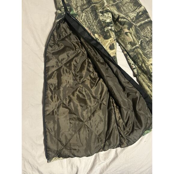 Red Head Camo Insulated Silent-Hide Thermolite Bib Overalls Boys Youth Large - Picture 3 of 11